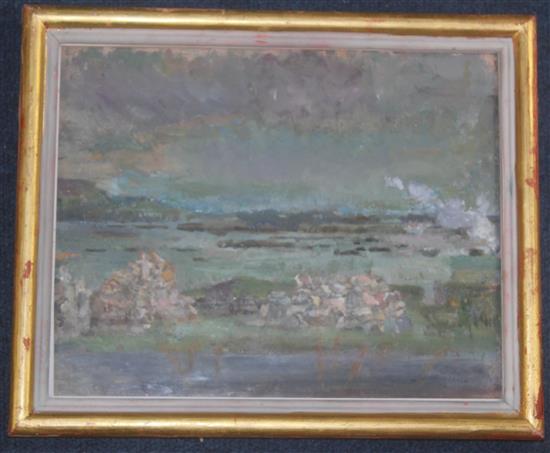 § Sir Edmund Fairfax-Lucy (b.1945) Dungloe Bay, Donegal, 8 x 10in.